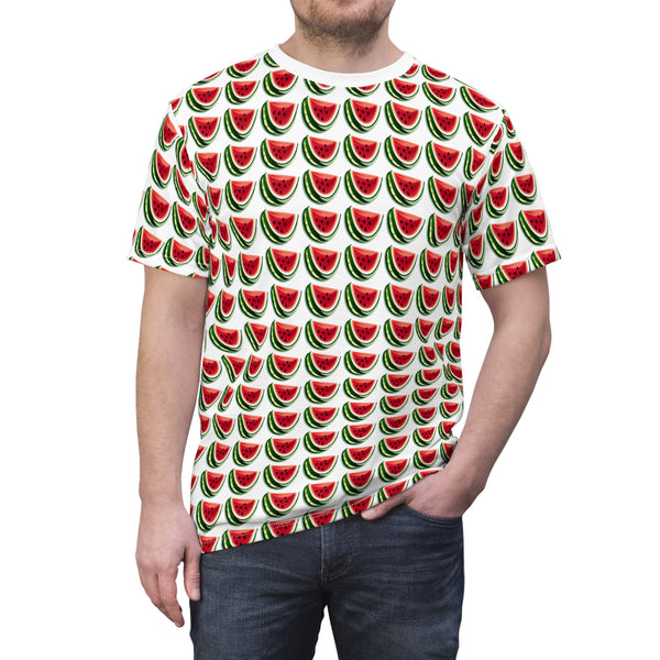 Watermelon slices full white T-shirt, Unisex Cut