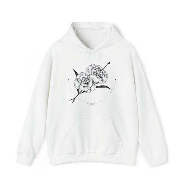 Vintage Sagittarius Hoodie, "Guided by stars, powered by dreams.", 2 sided, Unisex, Available in 3 Colors, Sizes S to 5XL