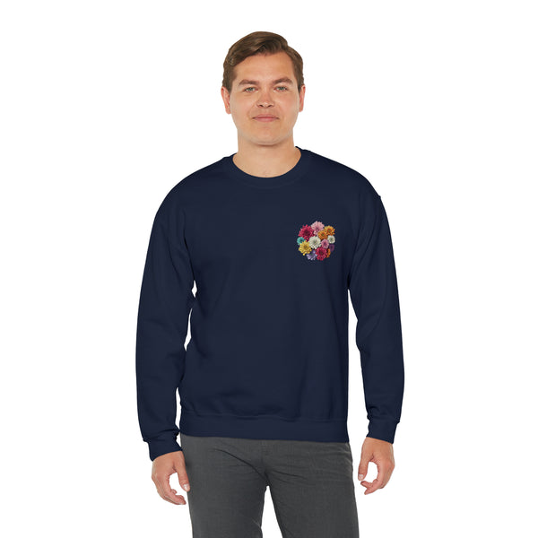 Colourful small Chrysanthemum Bouquet Sweatshirt, - Unisex Fit, Sizes from S to 3XL, Available in Multiple colors
