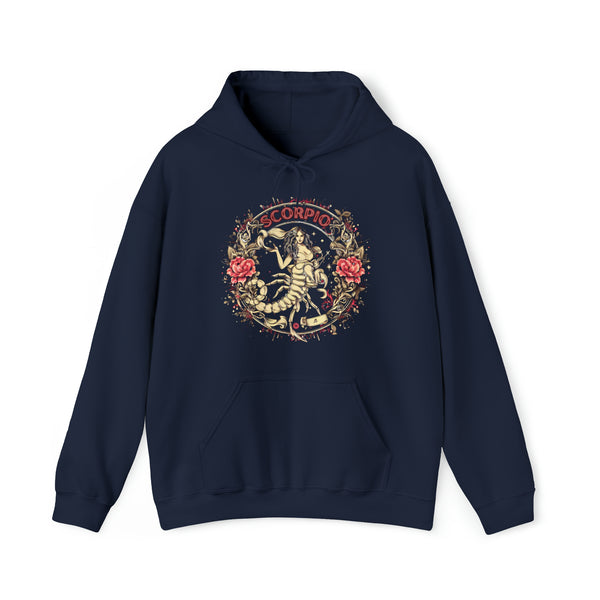 Scorpio Astrology Hoodie, 2 sided, Scorpio by birth and choice, Unisex - Sizes S to 5XL, Multiple Colors